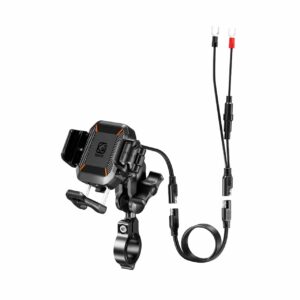 מתקן טלפון עם טעינה אלחוטית כולל בולם זעזועים